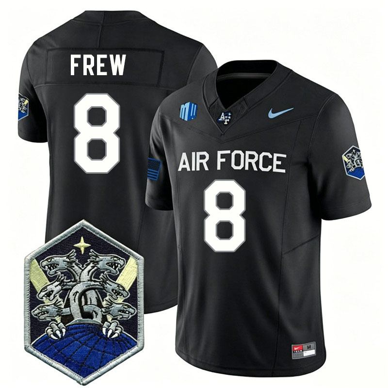 Air Force Falcons #8 Kade Frew College Football Jerseys,Uniforms-Black